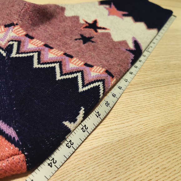 Johnny Was Shana Star Wool Cardigan Sweater Size XL Pink Blue Stars Sparkly NWOT - Picture 16 of 16